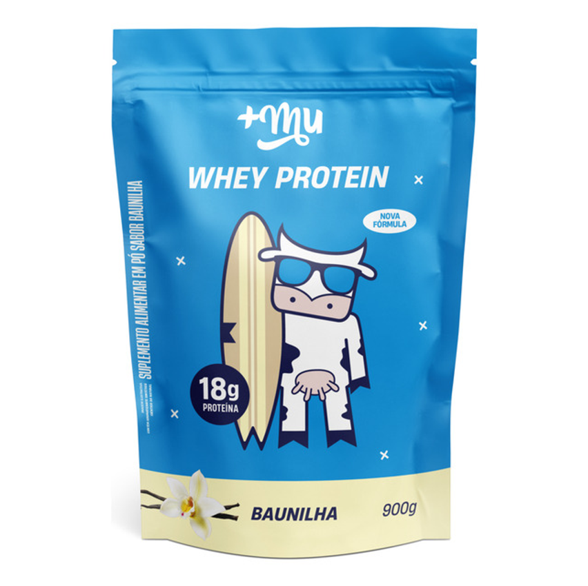 Whey Concentrado Proteína Baunilha Refil 900g +mu