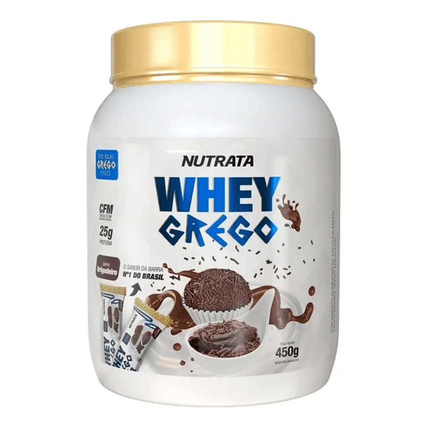 Whey Grego Pote 450g Brigadeiro Nutrata