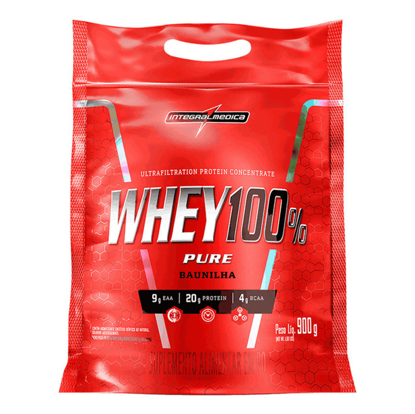Whey Protein 100% Pure 900gr Refil - Integralmedica