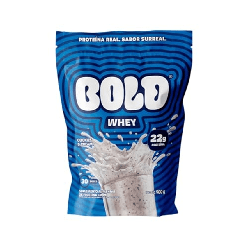 WHEY PROTEIN 3W - BOLD WHEY (900g) - Sabor: Cookies & Cream