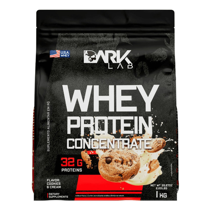 Whey Protein Concentrado 1kg Cookies & Cream Dark Lab
