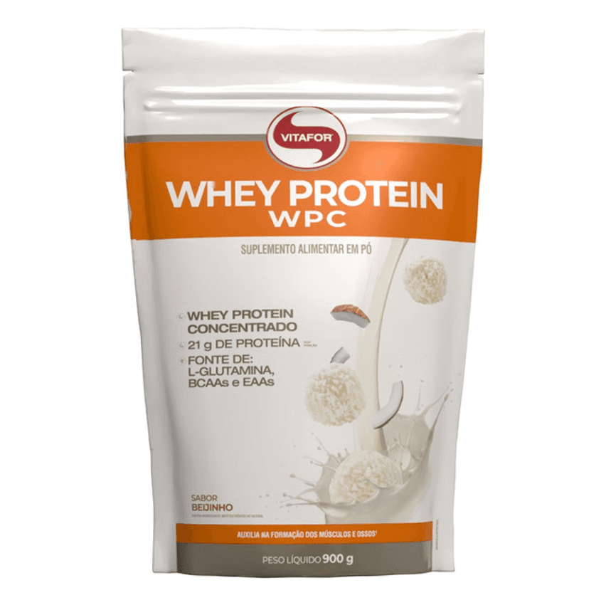Whey Protein Wpc Beijinho 900g Vitafor