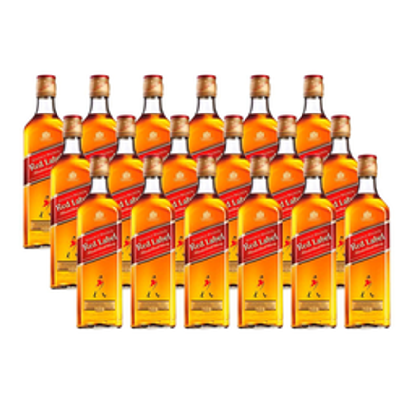 Whisky Johnnie Walker Red Label 500ml 18 Unidades