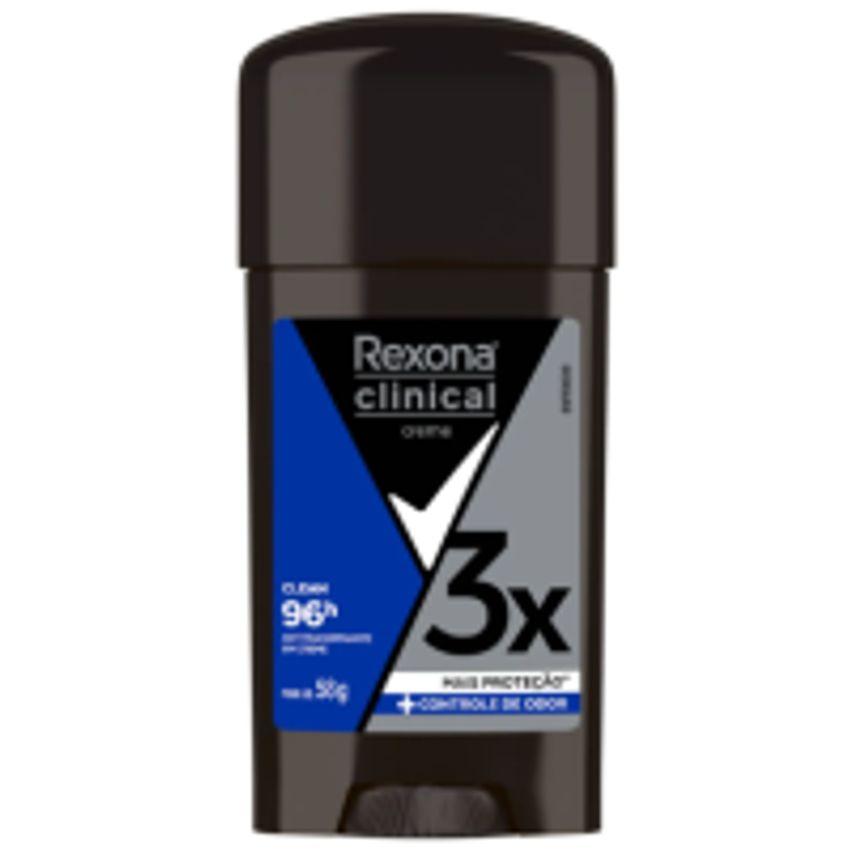 Desodorante em Creme Rexona Men Clinical Clean 58g