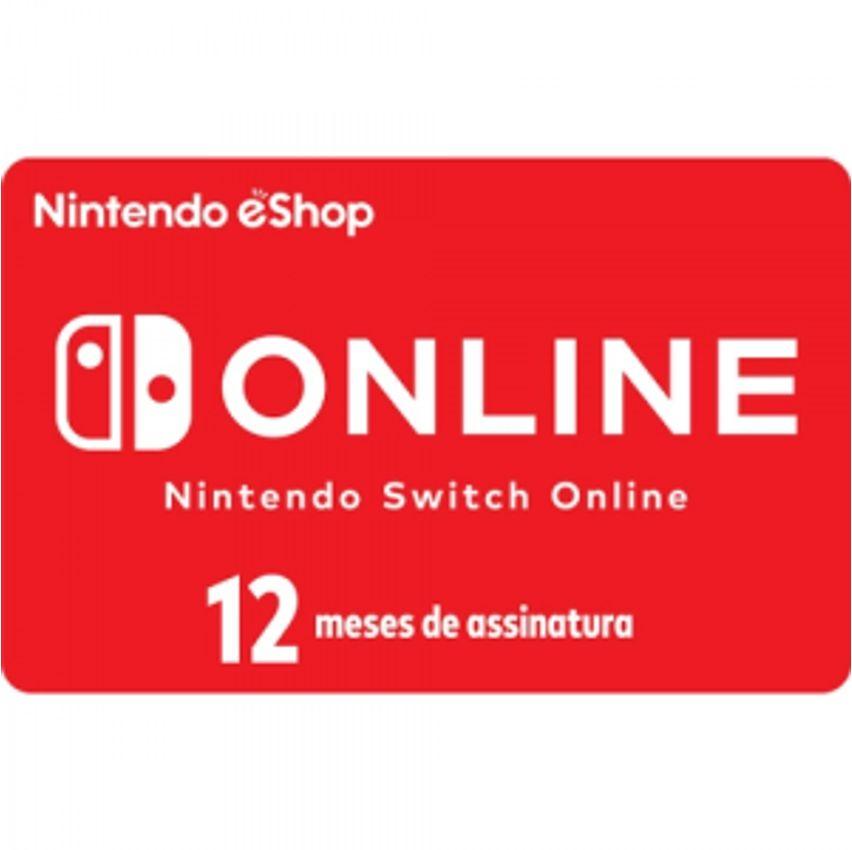 Giftcard Nintendo Sw Online 12M R$100