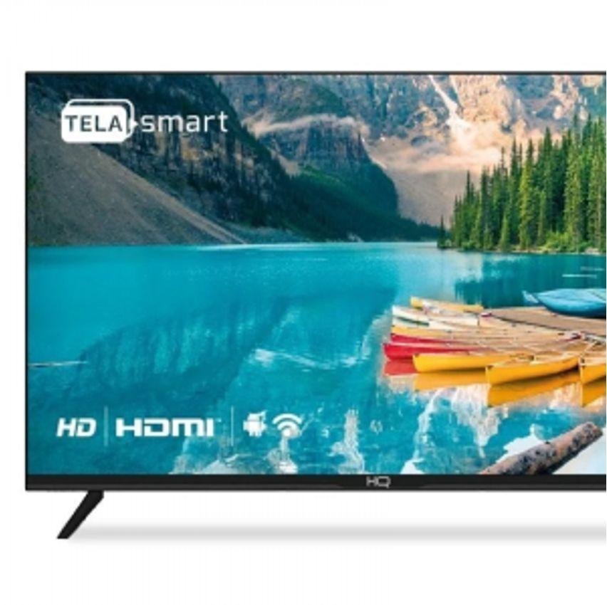 Smart TV LED 32\" HD HQ Conversor Digital Externo 3 HDMI 2 USB WI-FI Android 11 Design Slim