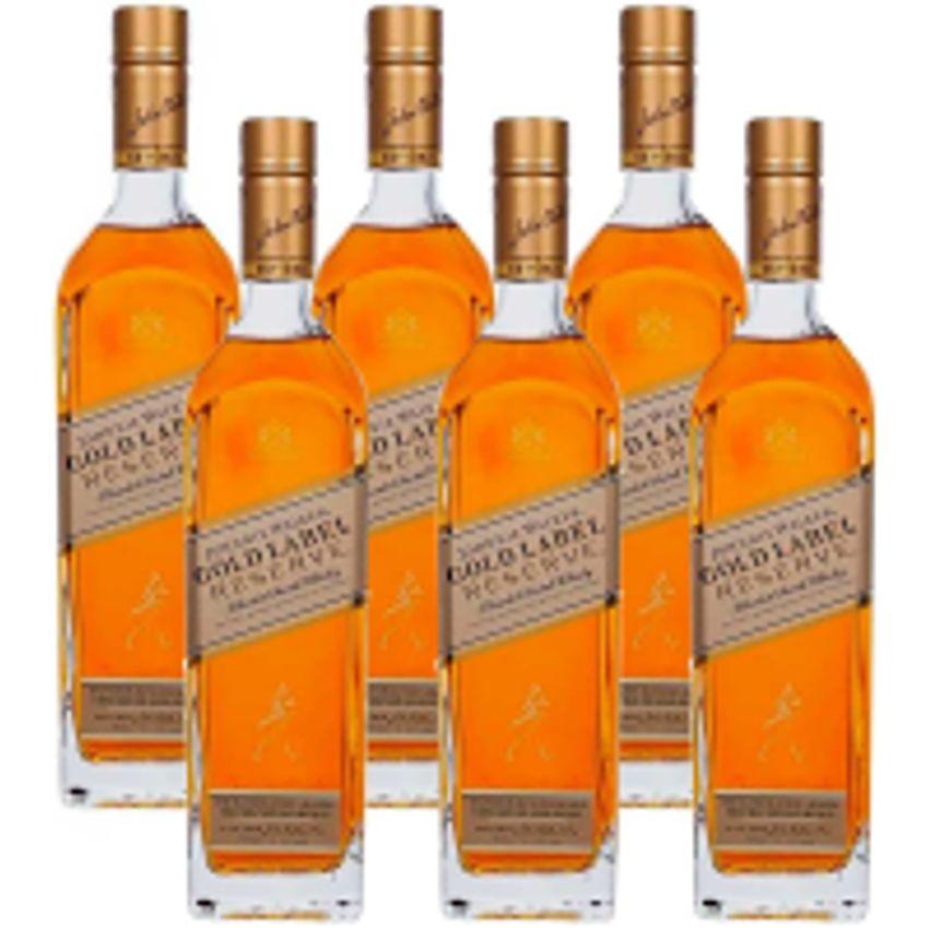 6 Unidades Whisky Escocês Johnnie Walker Gold Reserve - 750ml