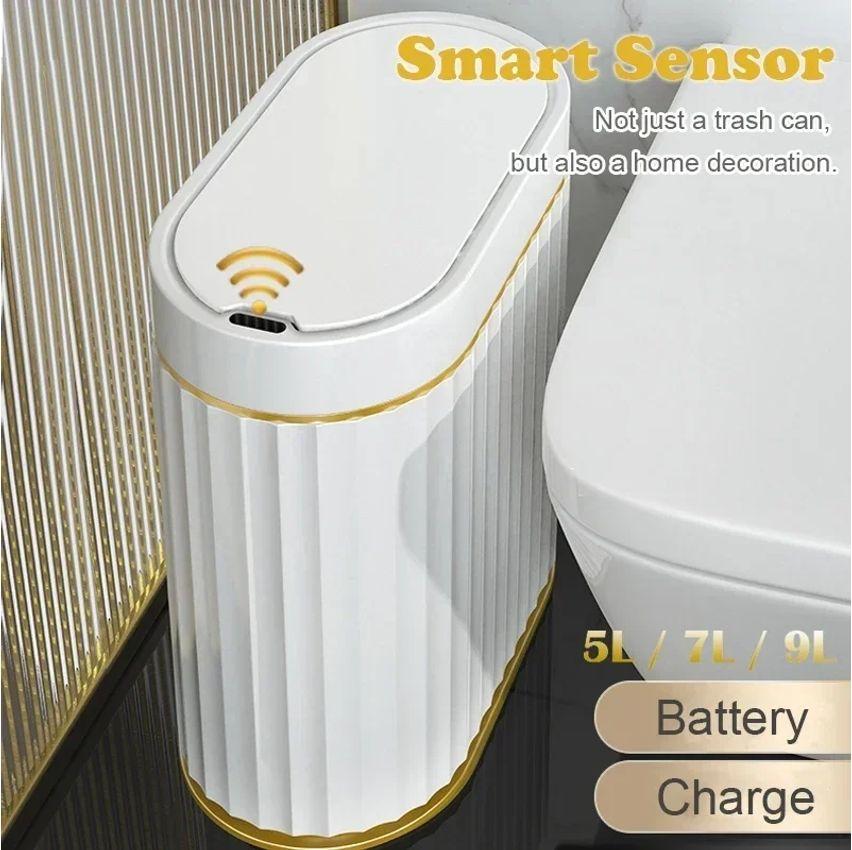 Smart Dump Bathroom Trash Bin WC Lixo Bucket Dustbin Trash Can Sensor automátic