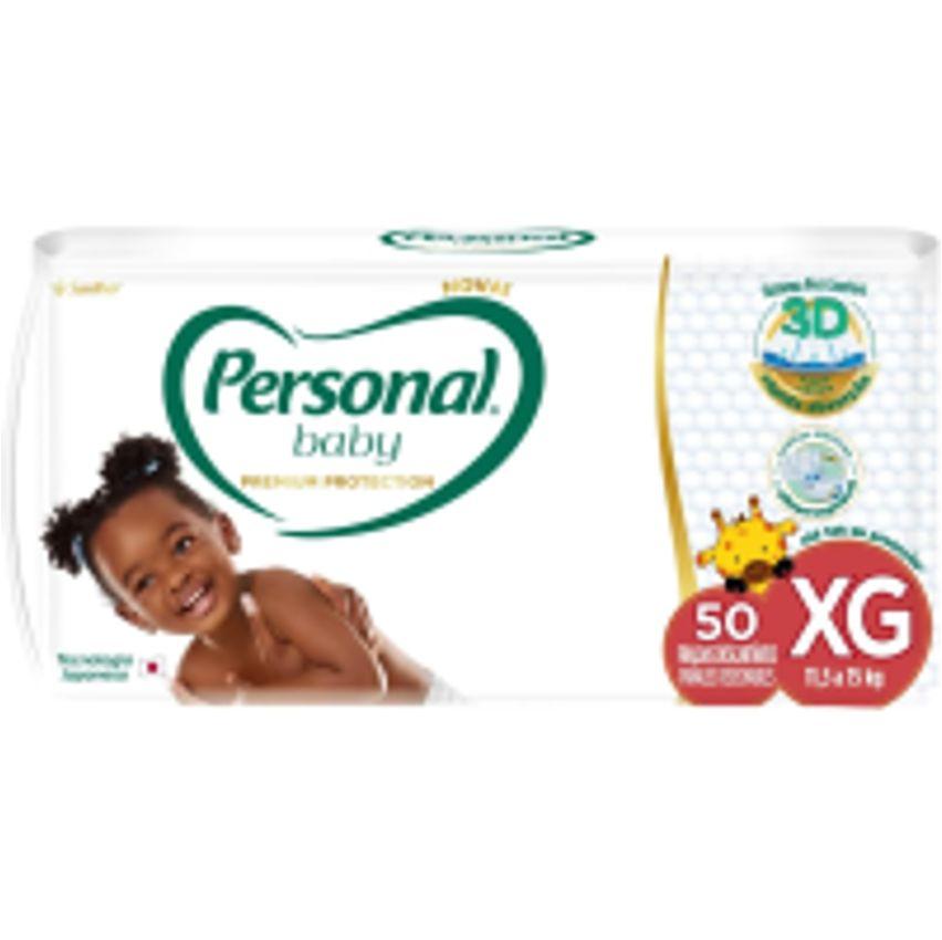 Personal Fralda Baby Premium Protection Extra Grande 50 Pads