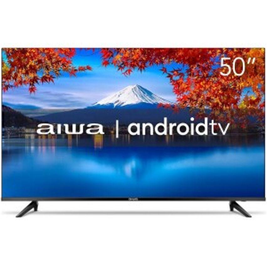 Smart TV LED 50" Aiwa 4K HDR AWS-TV-50-BL-02-A