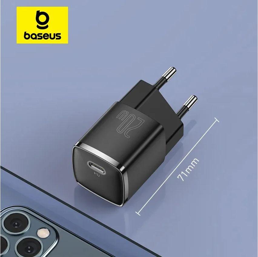 Baseus-Carregador Portátil USB C Tipo C Suporte PD Carregamento Rápido para iP