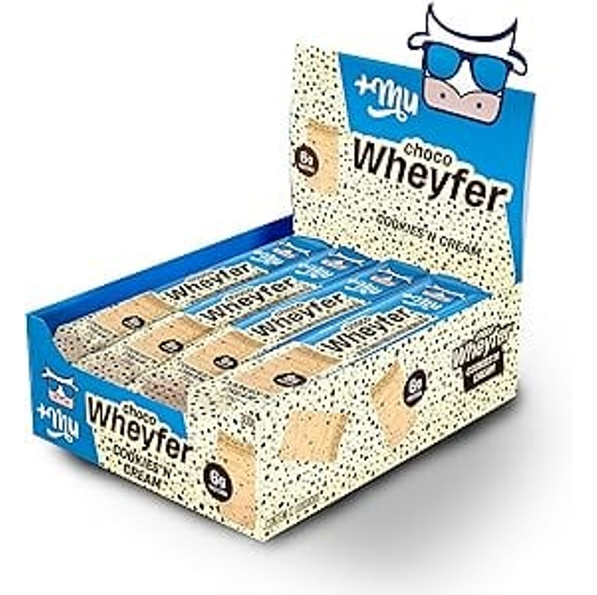 +Mu Chocowheyfer Proteico Sabor Cookies - Display com 12 unidades - 300g