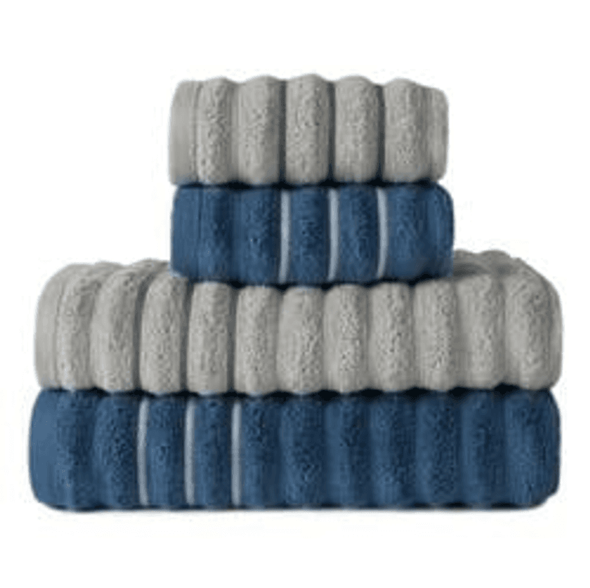 Jogo De Toalha Volumosa 4 Peças Jacquard 100% Algodão