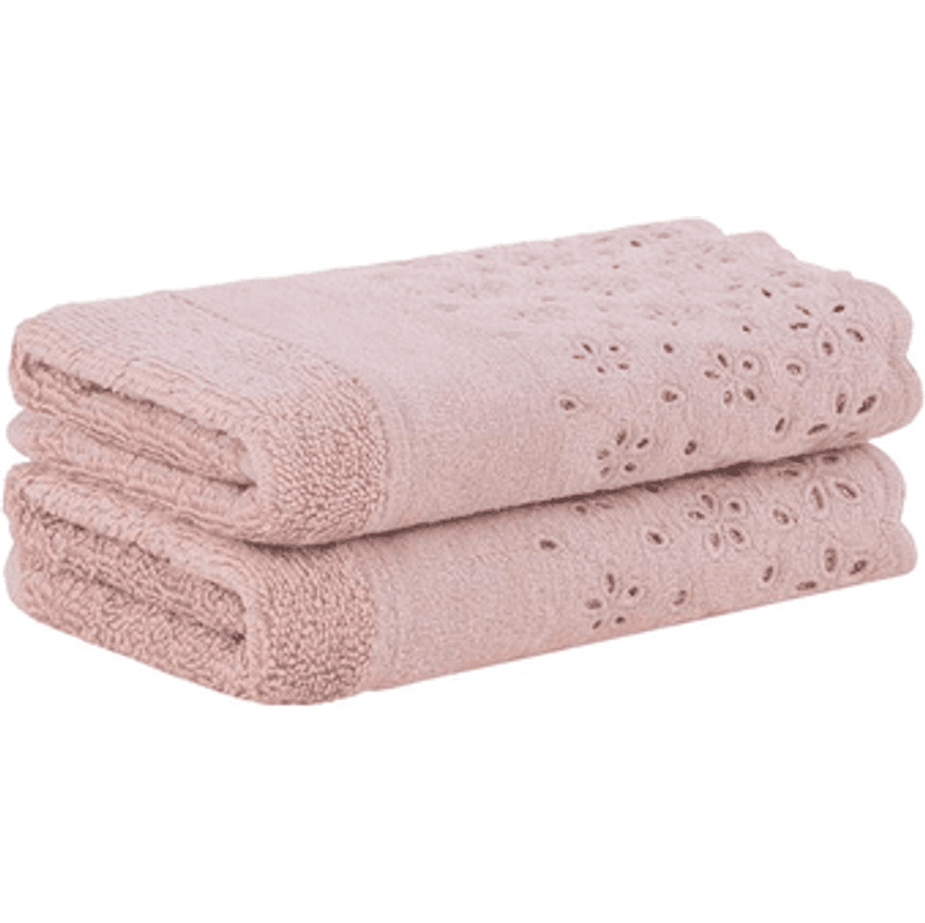 Buddemeyer Jogo De Toalhas Crystal Lavabo Rosa 2 Peças