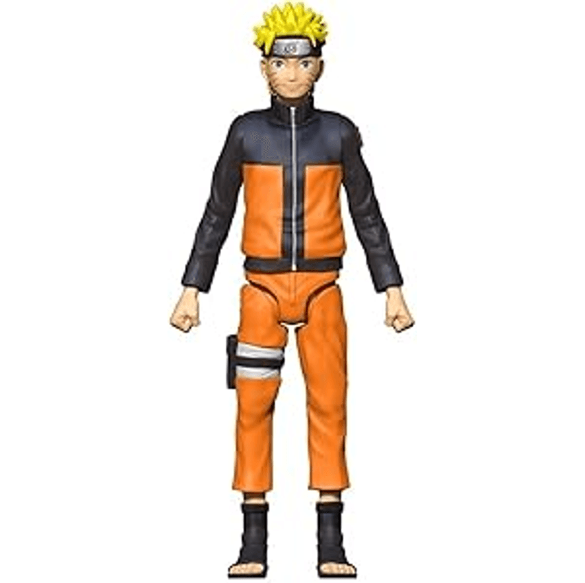 Elka Boneco Naruto Uzumaki - Naruto Shippuden, Boneco laranja c/preto cabelo amarelo
