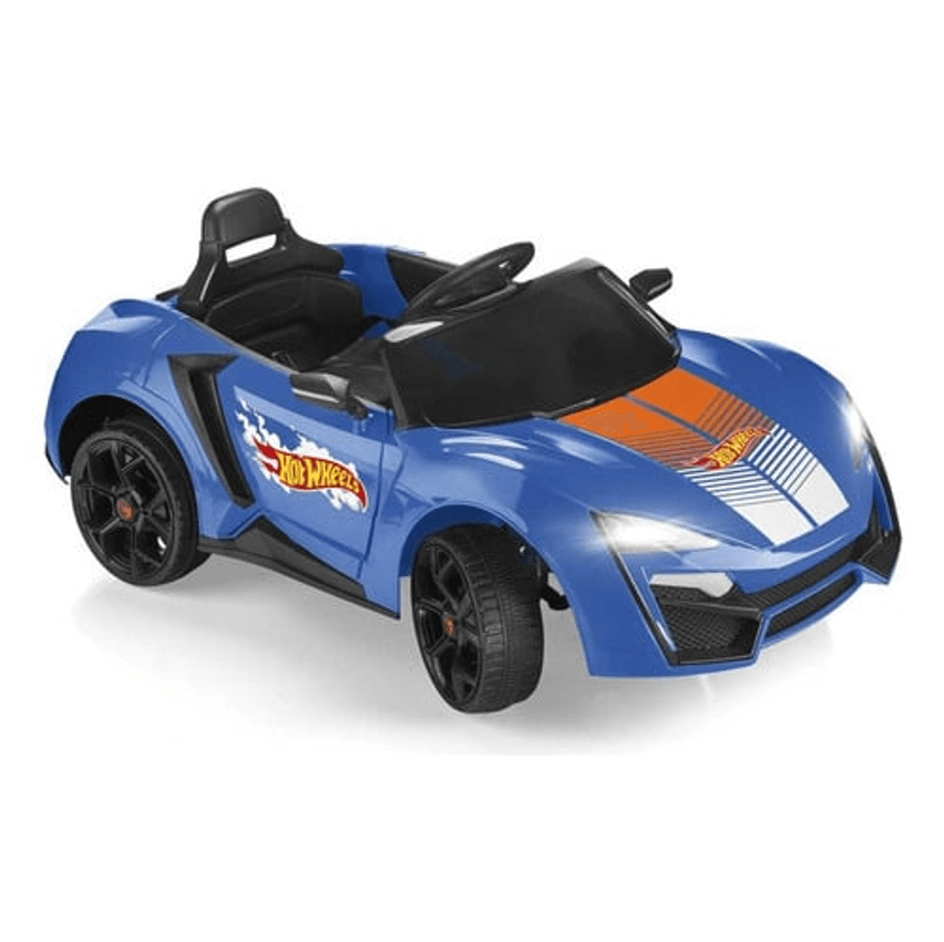 Carro Elétrico Rádio Ride On Hot Wheels Multikids - Br1383 Cor Azul