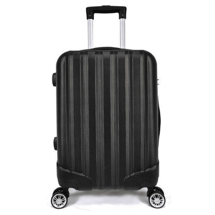 Mala de bordo com rodinhas giro 360º em material ABS com cad