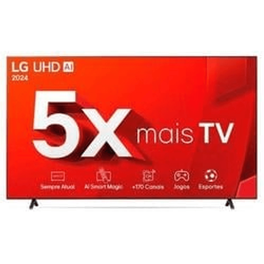 Smart Tv 4k 86 Lg Uhd 86ut8050 Processador A5 Ger7 Ai Alexa/chromecast Integrado Webos 24 Controle Smart Magic