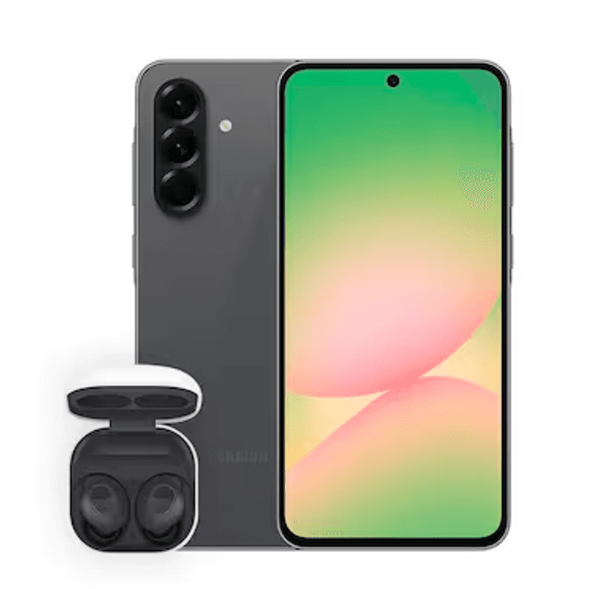 Smartphone Samsung Galaxy A56 5G Preto 256GB, 8GB RAM, Câmera Tripla 50MP, Tela Super AMOLED 6.7", IP67, NFC e Recursos AI + Galaxy Buds FE - Grafite