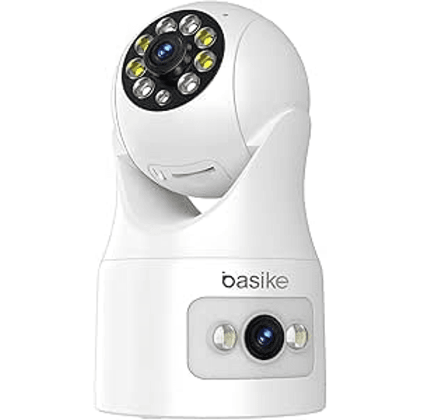 Basike Câmera de Segurança, Wi-Fi 360º, 1080p Full HD, Visão Panorâmica e Detecção Humana-4MP, Monitoramento Inteligente, Áudio Bidirecional, Ideal para Residências e Empresas