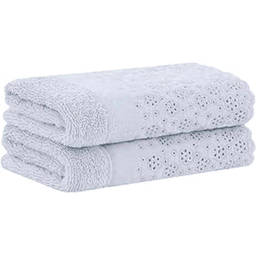 Buddemeyer Jogo de Toalhas Lovely Lavabo Cinza 2 peças