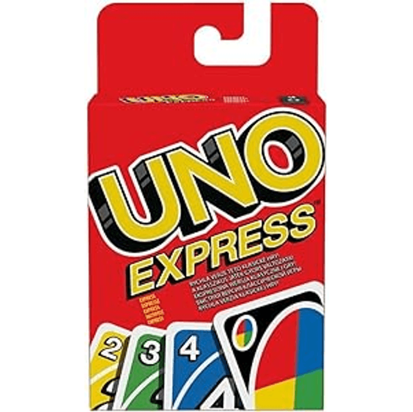 UNO, Jogo de Cartas Express com 56 Cartas, Para Crianças, Adultos & Noite de Jogos, Mattel