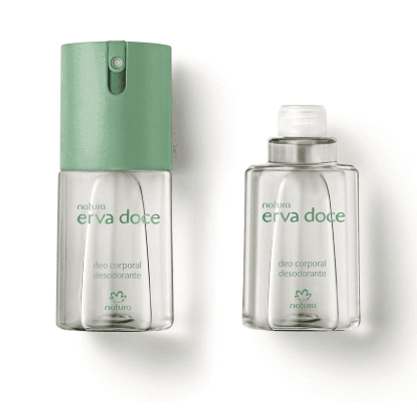 Kit Erva Doce Desodorante Corporal com Refil (2 produtos)