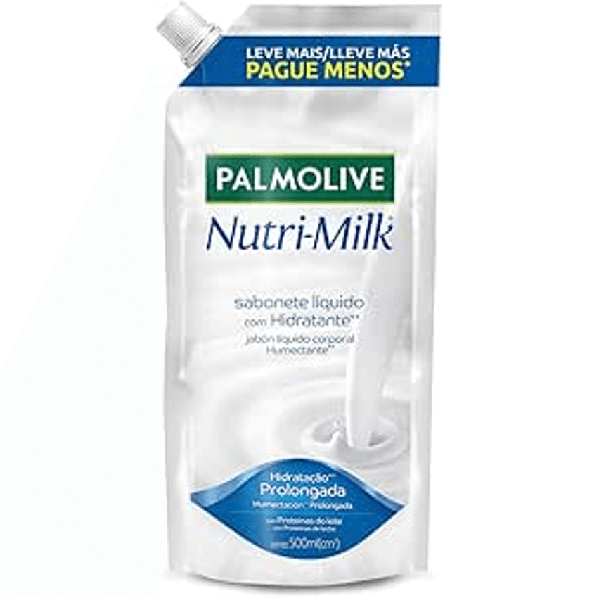 Palmolive Sabonete Líquido Nutri-Milk Nutre & Hidrata 500Ml Refil
