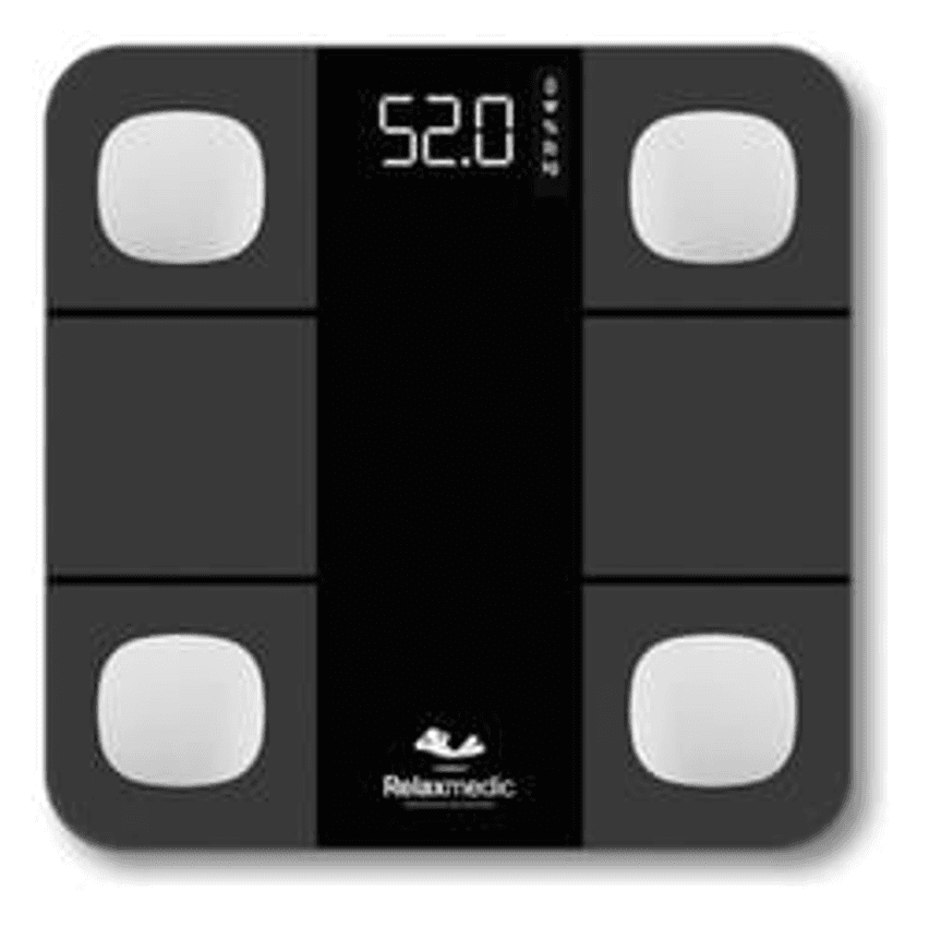 Relaxmedic balança digital corporal bioimpedancia aplicativo bluetooth