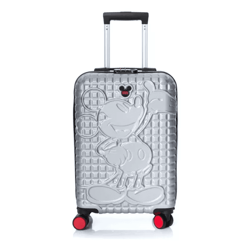 Mala De Bordo Mickey Mouse Pequena Prata Luxcel