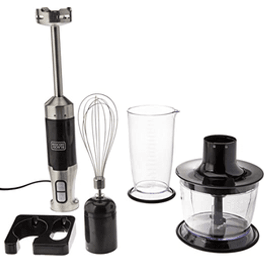 Black Decker Mixer Mini Processador Vertical 3 Em 1, Com Design Em Inox, Modelo Mk600, 127v