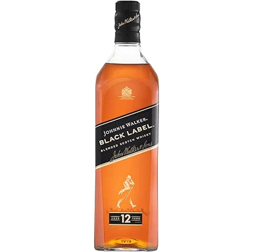 Whisky Escocês Blended Black Label Johnnie Walker Garrafa 750ml