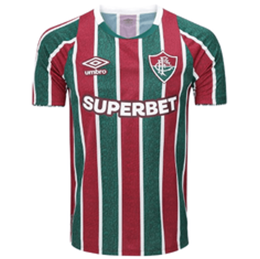 Camisa Fluminense I 24/25 s/n° Torcedor Umbro Masculina - Verde+Branco