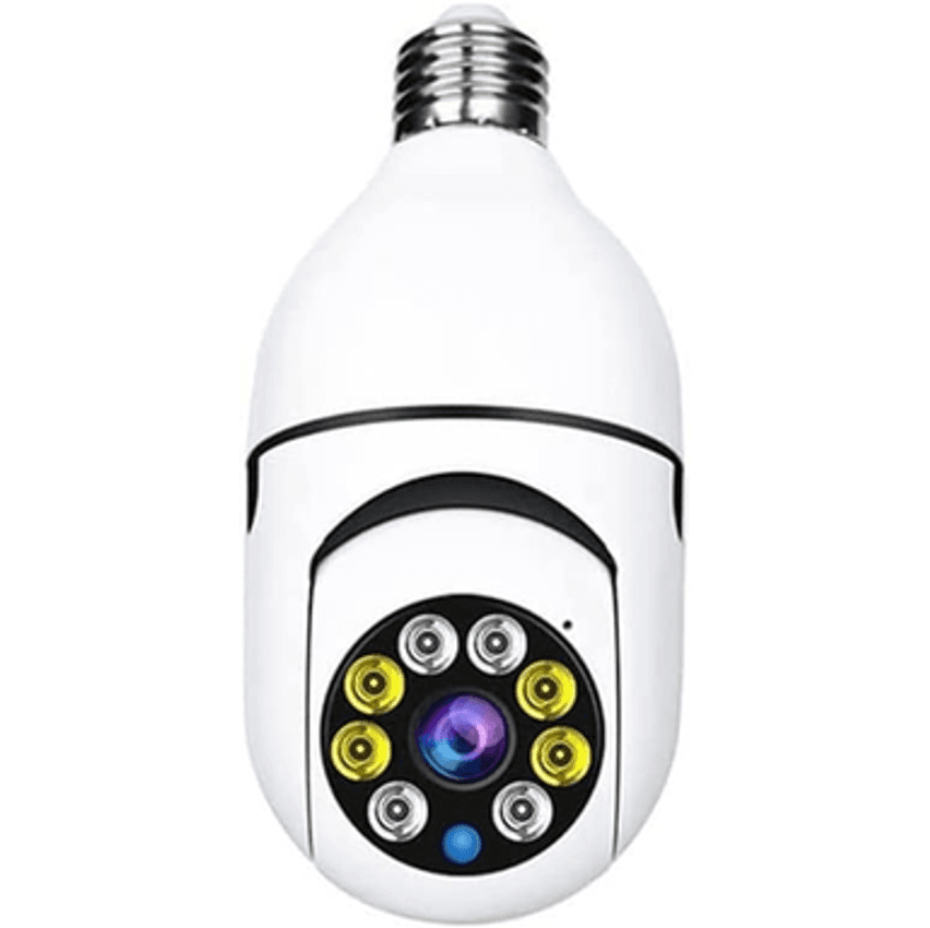 Câmera Ip Lâmpada Câmera 1080p Hd Panorâmica Sem Fio De Segurança Em Casa Wi Fi Cctv Fisheye Lâmpada Câmera Ip 360 Graus Segurança Em Casa Yoosee