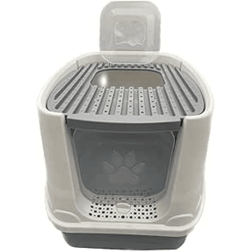 Caixa de Areia para Gatos com Duas Entradas - Design Moderno e Higiênico Anti-odor