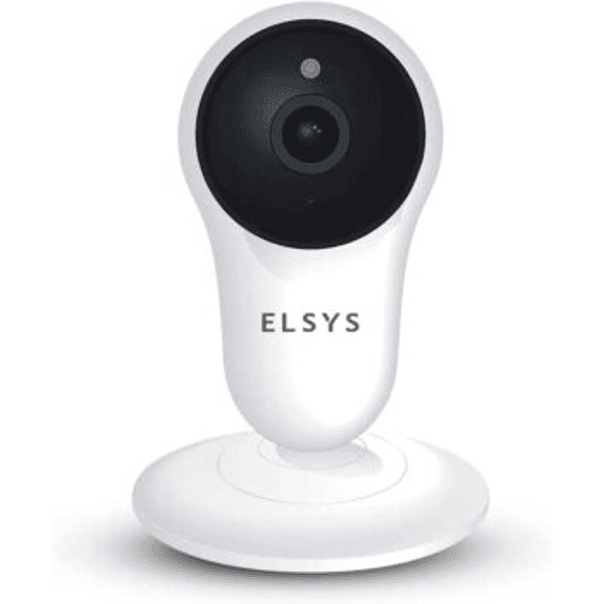 Câmera de Segurança Inteligente Wi-Fi Fixa, Full HD, 1080p, Elsys, ESC-WY3F, Branca – Compatível com Alexa