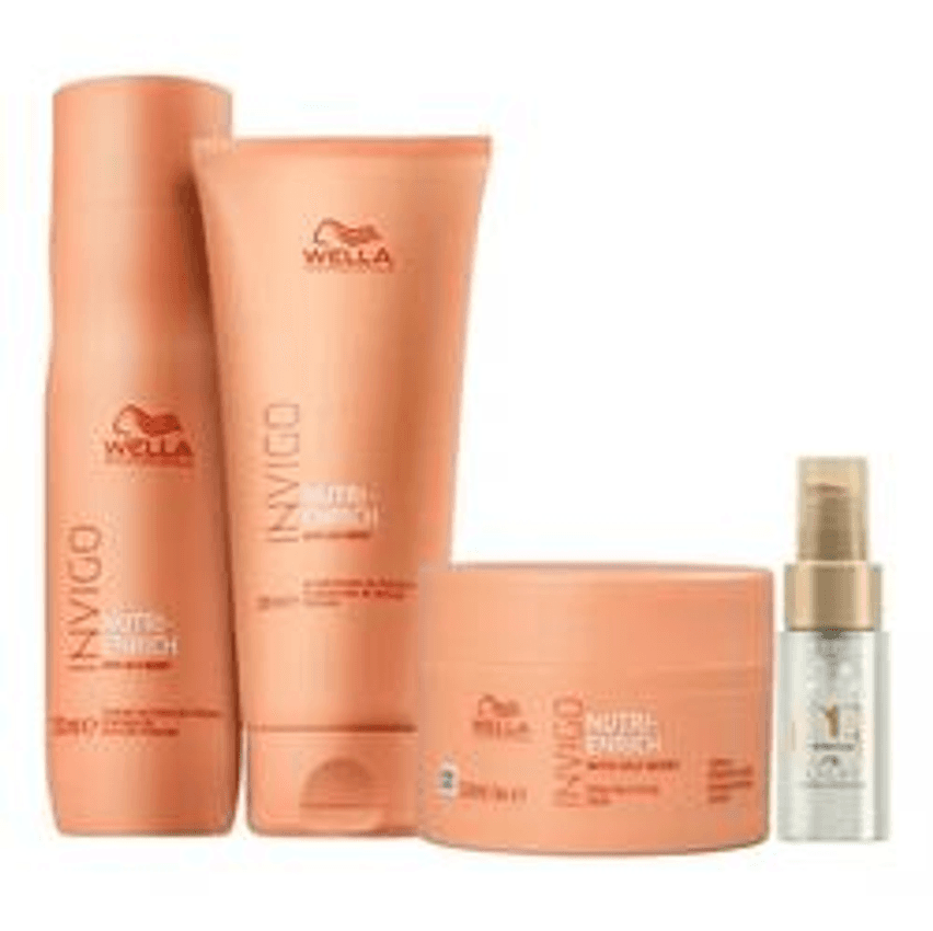 Kit Enrich Shampoo, Condicionador, Máscara E Oil - Wella