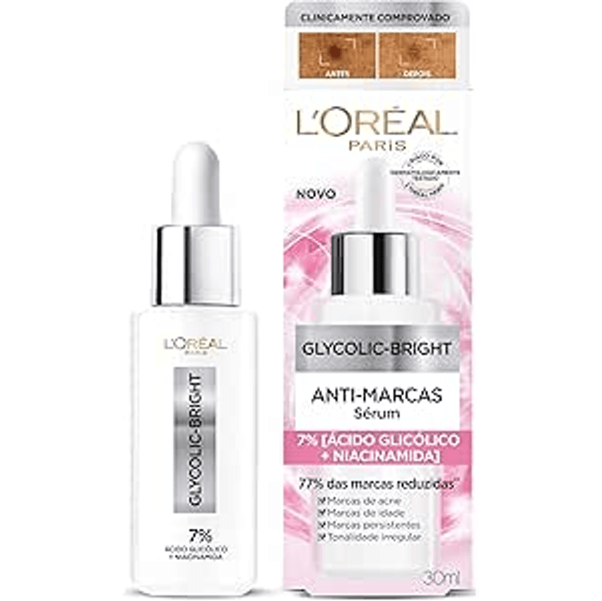 L'Oréal Paris Sérum Anti-Marcas Glycolic-Bright 30ml