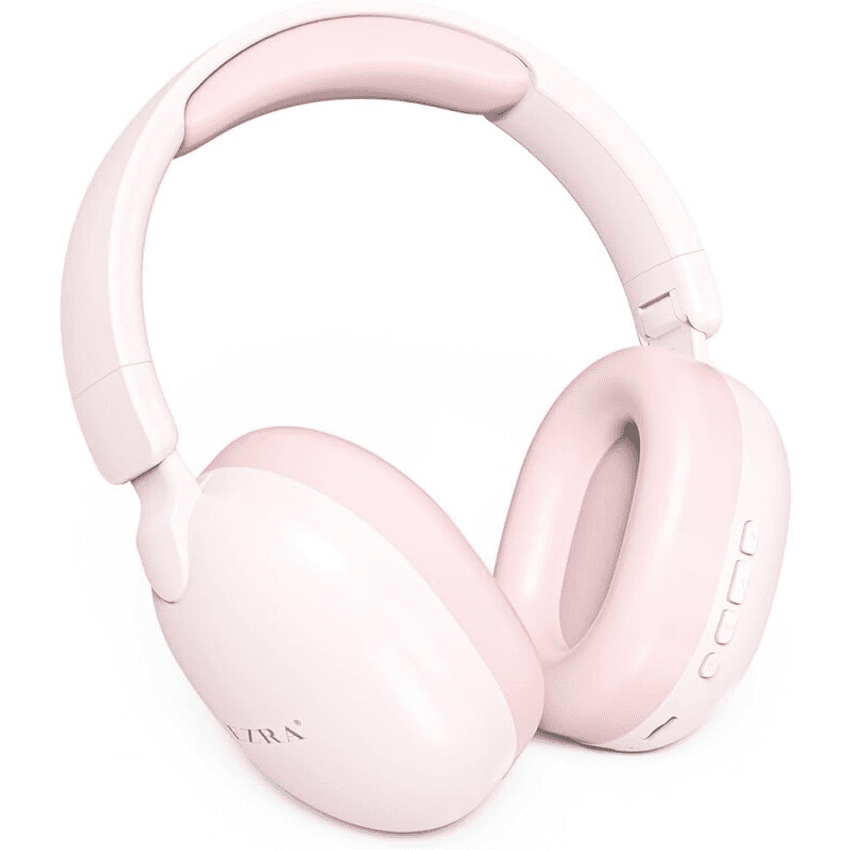 Ezra Fone de Ouvido Sem Fio Bluetooth 5.3 Headphone com Almofadas de Macias e à Tiara Acolchoada Cancelamento de Ruído