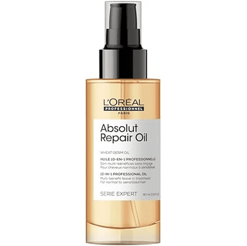 L'Oréal Professionnel Óleo 10 em 1 Absolut Repair | Multi-benefícios para cabelos secos e danificados | Repara e Promove Brilho | Com Gold Quinoa e Proteínas