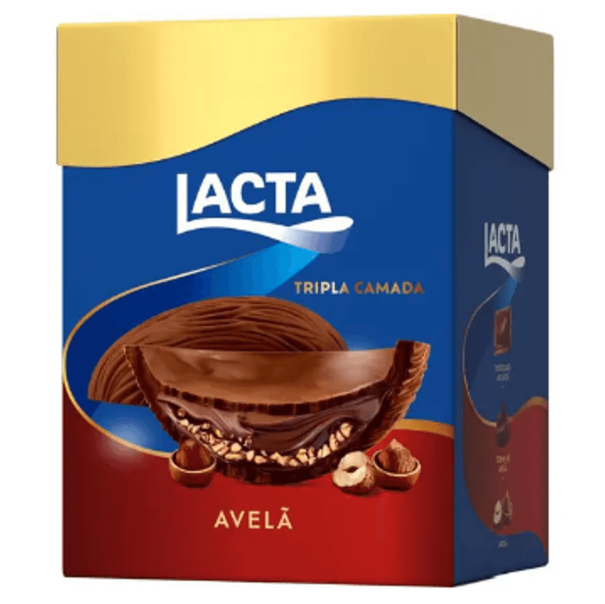 Ovo de Páscoa Tripla Camada Avelã 320g