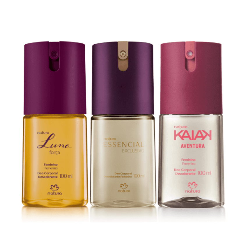 Kit Trio de Desodorantes Feminino