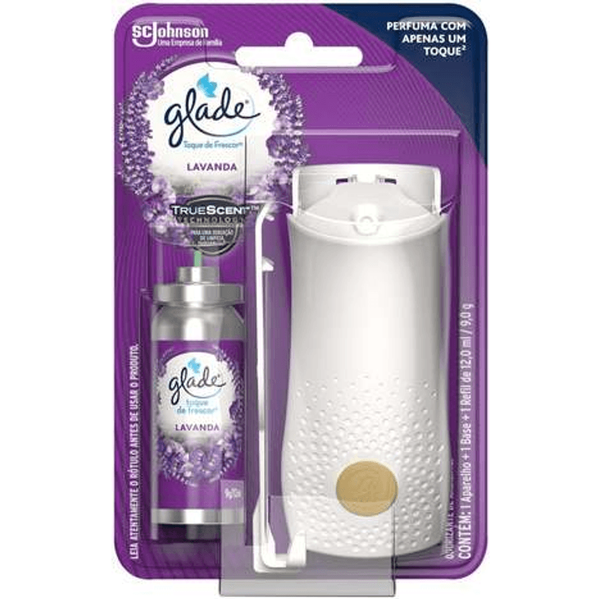 Glade Aromatizador de Ambiente Lavanda, Kit Aparelho e Refil, Odorizador de Ambiente, 2ml