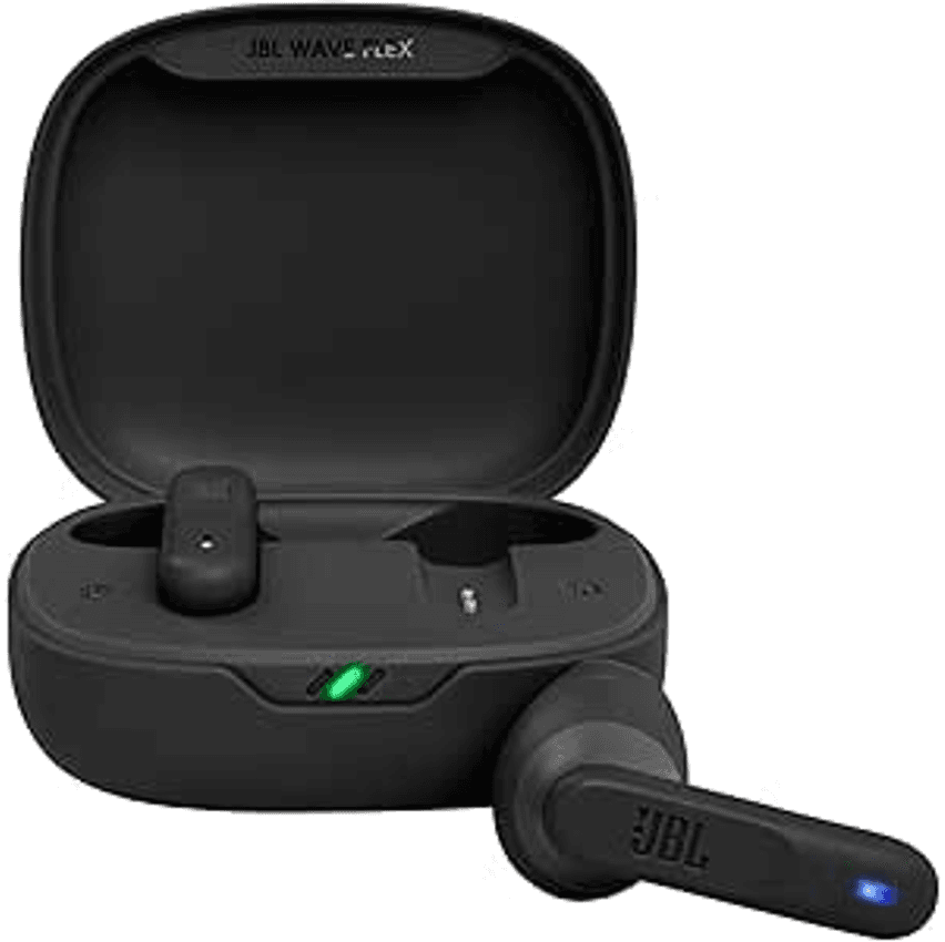 JBL, Fone de Ouvido Sem Fio, Bluetooth, Wave Flex TWS - Preto