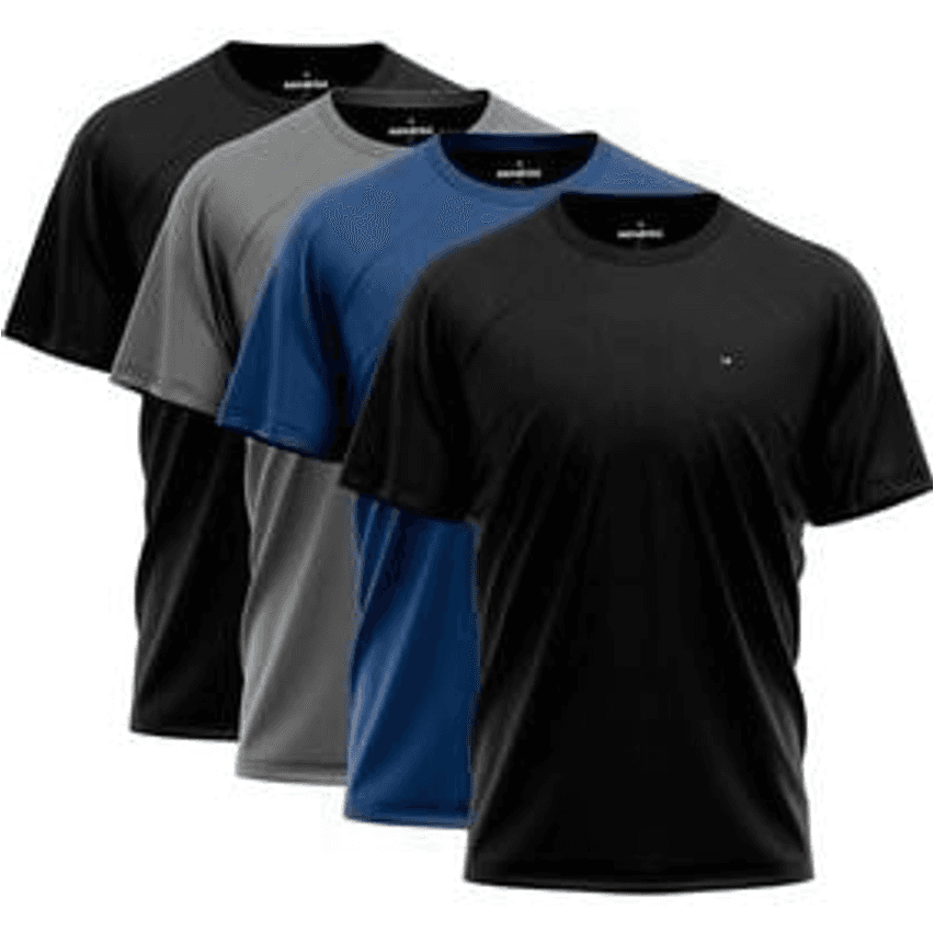 Kit 4 Camisetas Dry fit Sandrini Masculina Leve UV Academia Esportivo