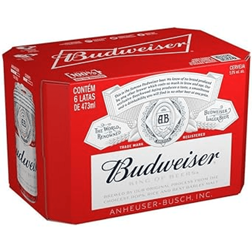 Pack de Budweiser Lata 473ml, 12 Unidades