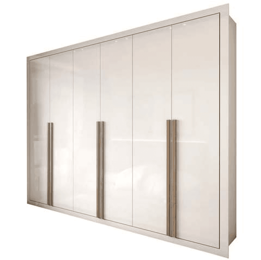 Guarda-Roupa Casal Severo 6 Portas 6 Gavetas Branco - Panorama Móveis