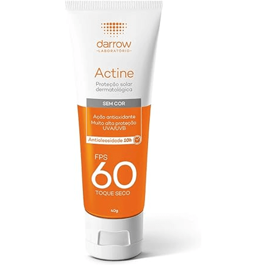 Darrow Actine Protetor Solar Fps 60 Sem Cor 40G