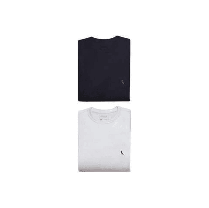Kit 2 Camisetas Reserva Brasa Pica-pau Masculina - Preto+Branco