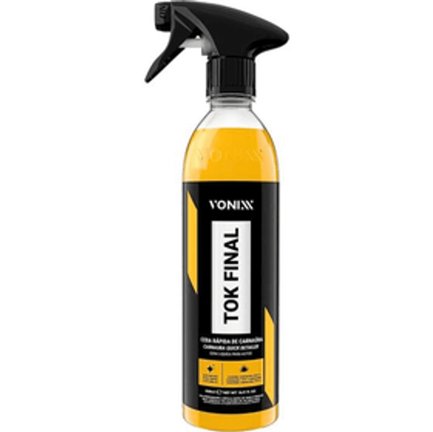 Cera Liquida Spray Carnauba Tok Final 500ml Vonixx Brilho Proteção Manutenção